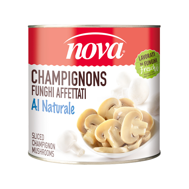 Champignons affettati al naturale Nova